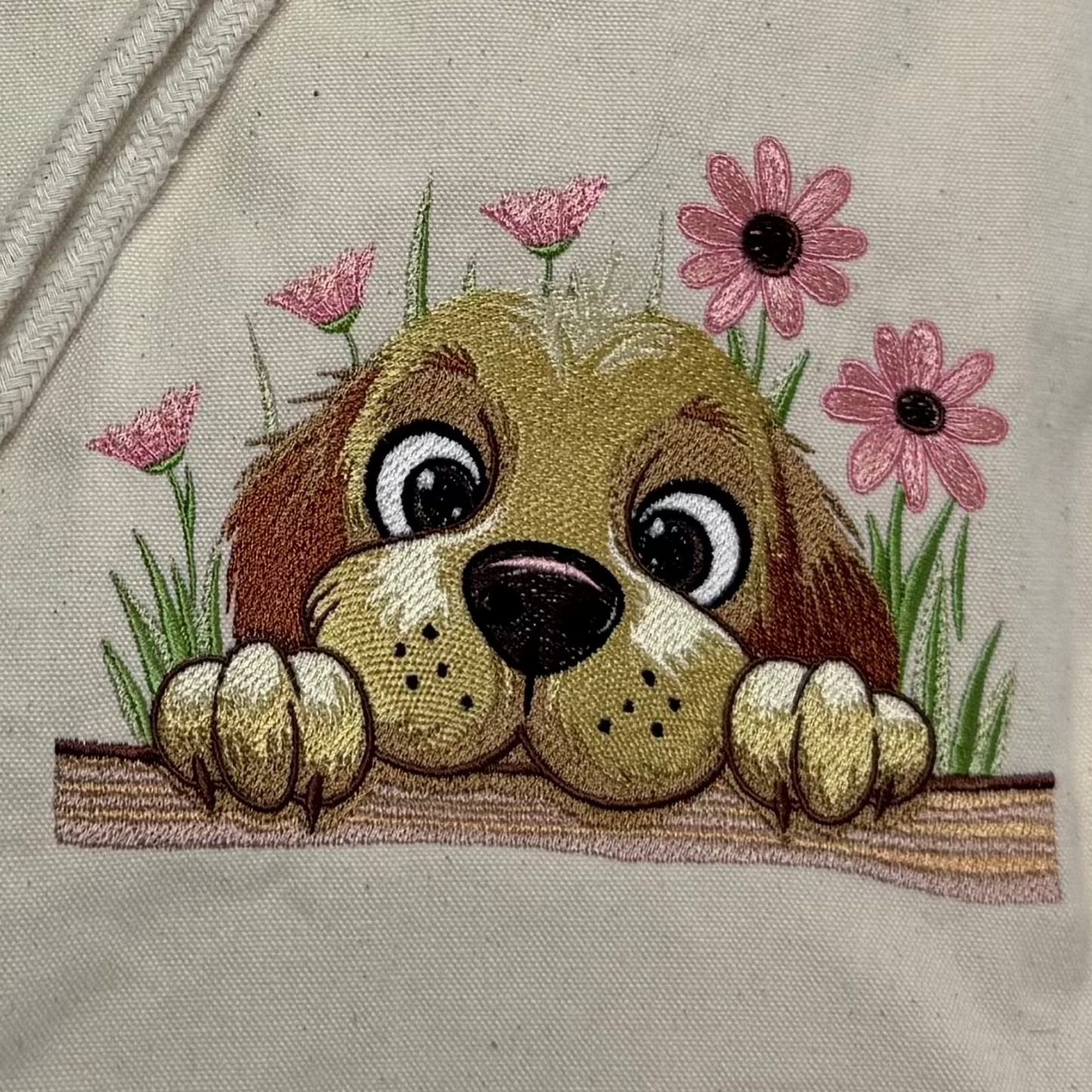 Mini Ryggsekk - Hund i blomstereng
